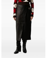 Mos Mosh - Mmvela Leather Midi Skirt - Lyst