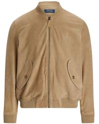 Polo Ralph Lauren - Suede Bomber Jacket - Lyst