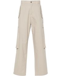 Represent - Embroidered-Logo Cotton Trousers - Lyst