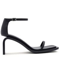 Courreges - Stream 85mm Leather Sandals - Lyst