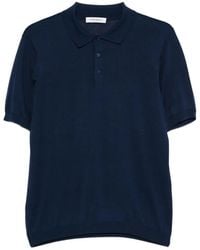 Kangra - Ribbed-Knit Polo Shirt - Lyst