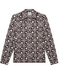 CASABLANCA - Monogrammed Button-Up Shirt - Lyst