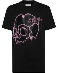 Philipp Plein - T-shirt Dripping Skull - Lyst
