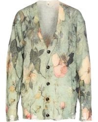 R13 - Vest Met Bloemenprint En Rafels - Lyst