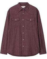 Tonywack - Check-Print Western Shirt Jacket - Lyst