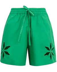 Mira Mikati - Cut-Out Floral Shorts - Lyst