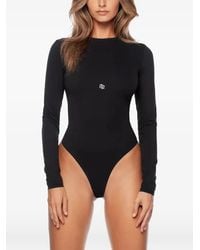 GOD SAVES QUEENS - Logo-Print Long-Sleeve Bodysuit - Lyst