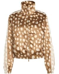 adidas - Light Bambi All Over Print Satin Loose Firebird Track Top Jacket - Lyst