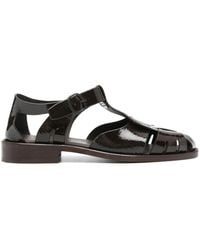 Hereu - Cut-Out Detail Leather Sandals - Lyst