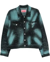 KENZO - Boke Heart Oversize Trucker Jacket - Lyst