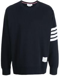 Thom Browne - Sweater Met Vier Strepen - Lyst