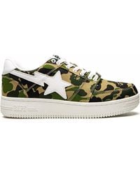 A Bathing Ape - Bapesta Low "Abc Camo" Sneakers - Lyst