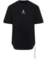Mastermind Japan - Gelaagd T-Shirt Met Doodskop - Lyst