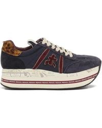 Premiata - Sneakers Aus Wildleder Mit Leoparden-Print - Lyst