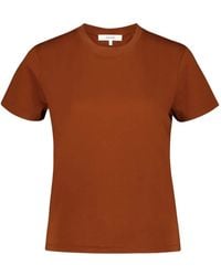 FRAME - Short-Sleeve Cotton T-Shirt - Lyst