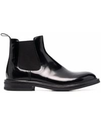SCAROSSO - Eric Leather Chelsea Boots - Lyst