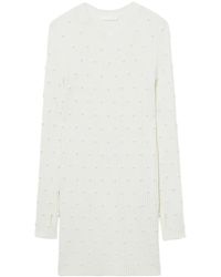 Helmut Lang - Vestido de canalé con cuentas - Lyst