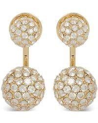 Roxanne Assoulin - The Floating Pavé Ball Earrings - Lyst