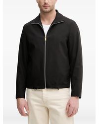 Sisley - Zip-Up Logo-Patch Jacket - Lyst