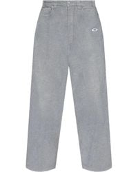 Balenciaga - Trompe L'Oeil Logo-Embroidered Trousers - Lyst
