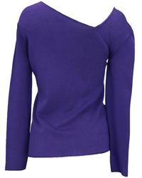Tom Ford - Asymmetric-Neck Side-Tie Sweater - Lyst