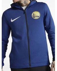 Nike - Nba Gs Warriors Logo-Print Hoodie - Lyst