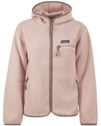 Patagonia - Teddy Fleece Hooded Jacket - Lyst