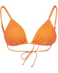 ViX - Bead-Embellished Triangle Bikini Top - Lyst