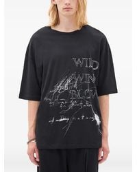Ann Demeulemeester - Dieter Slogan-Print T-Shirt - Lyst