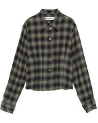 Our Legacy - Envelop Check-Print Shirt - Lyst