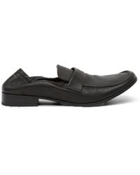 MM6 by Maison Margiela - Swing Toe Leather Loafers - Lyst