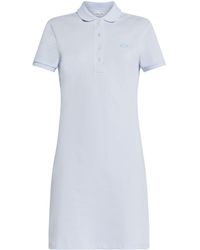 Lacoste - Logo-appliqué Cotton Polo Dress - Lyst