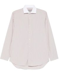 Canali - Gestreept Overhemd - Lyst