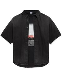 Balenciaga - Layered Denim Shirt - Lyst