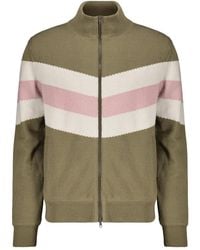 Herno - Cárdigan A Rayas Con Cuello Alto - Lyst