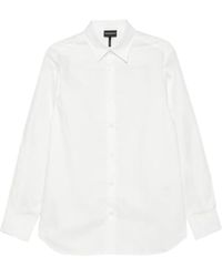 Emporio Armani - Logo Cotton Shirt - Lyst
