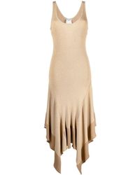 Stella McCartney - Rib-knit Handkerchief-hem Dress - Lyst