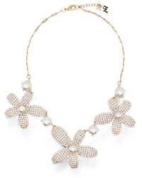 Rosantica - Crystal-Embellished Necklace - Lyst