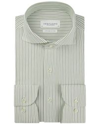 Profuomo - Striped-Pattern Shirt - Lyst