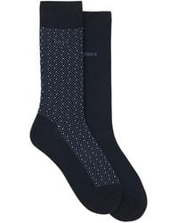 BOSS - Two-Pack Cotton-Blend Socks - Lyst