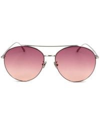 Tom Ford - Cleo Pilot-Frame Double-Bridge Sunglasses - Lyst
