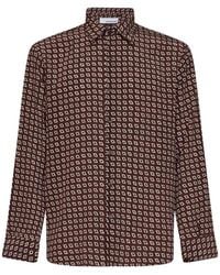 Costumein - Jerome Geometric-Print Long-Sleeve Shirt - Lyst