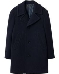 Burberry - Wool Tailored Coat - Lyst
