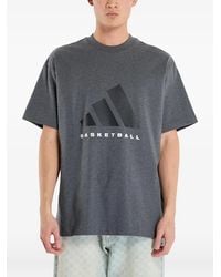 adidas - Basketball Logo-Print T-Shirt - Lyst