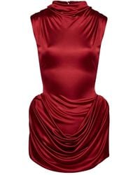 Magda Butrym - Draped cowl-neck dress - Lyst