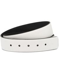 Prada - Reversible Saffiano Leather Belt Strap - Lyst
