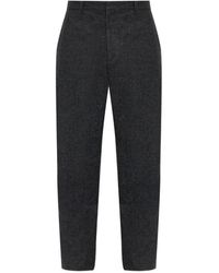 Jil Sander - Straight Wollen Broek - Lyst
