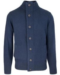 Barbour - Cárdigan Con Botones Y Coderas - Lyst