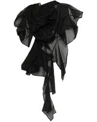 Yohji Yamamoto - Asymmetric Darts 3D Blouse - Lyst