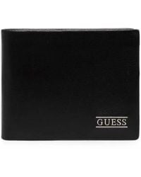 Guess - New Boston Logo-Plaque Bifold Wallet - Lyst